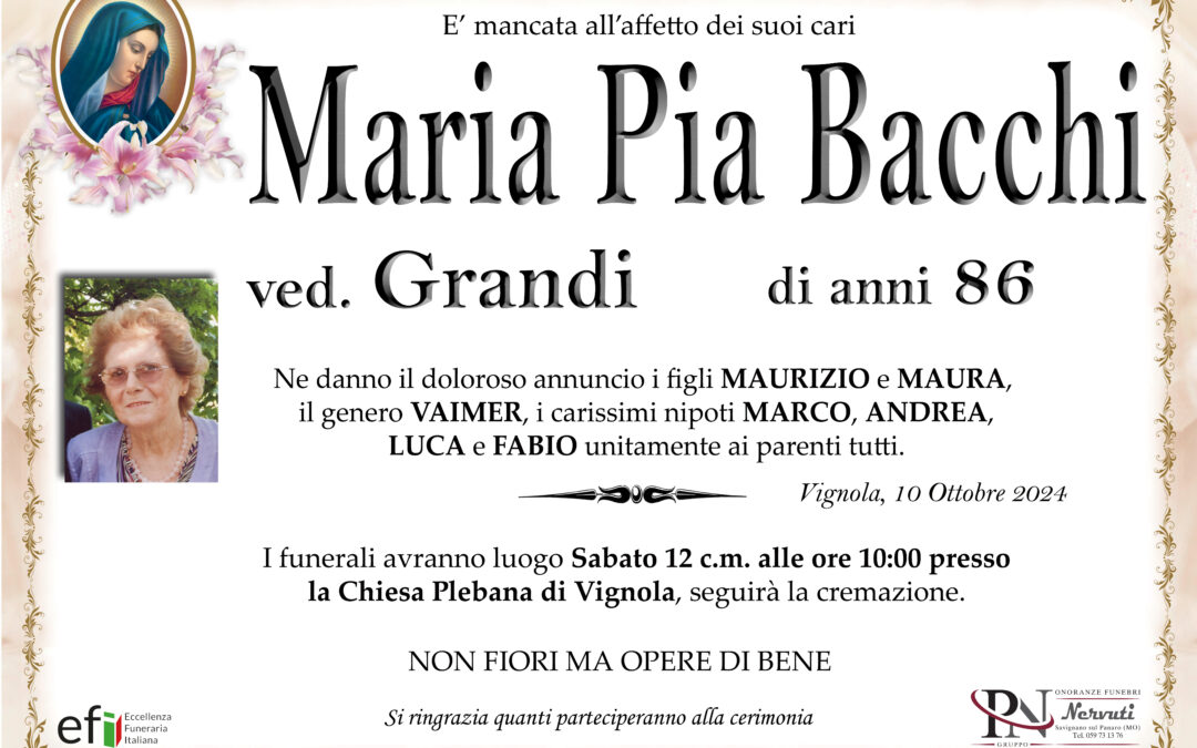 Maria Pia Bacchi