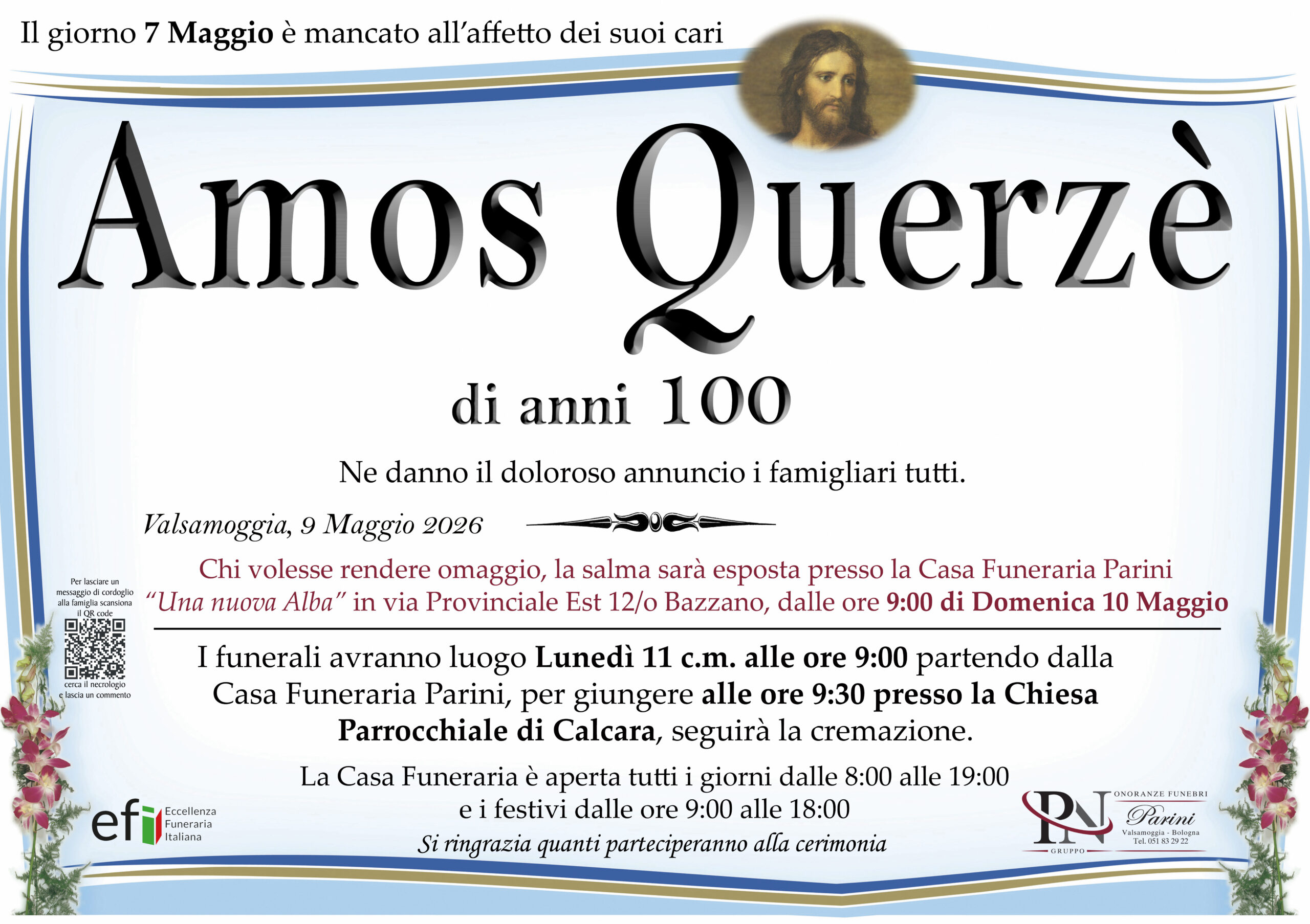 Amos Querzè – necrologio