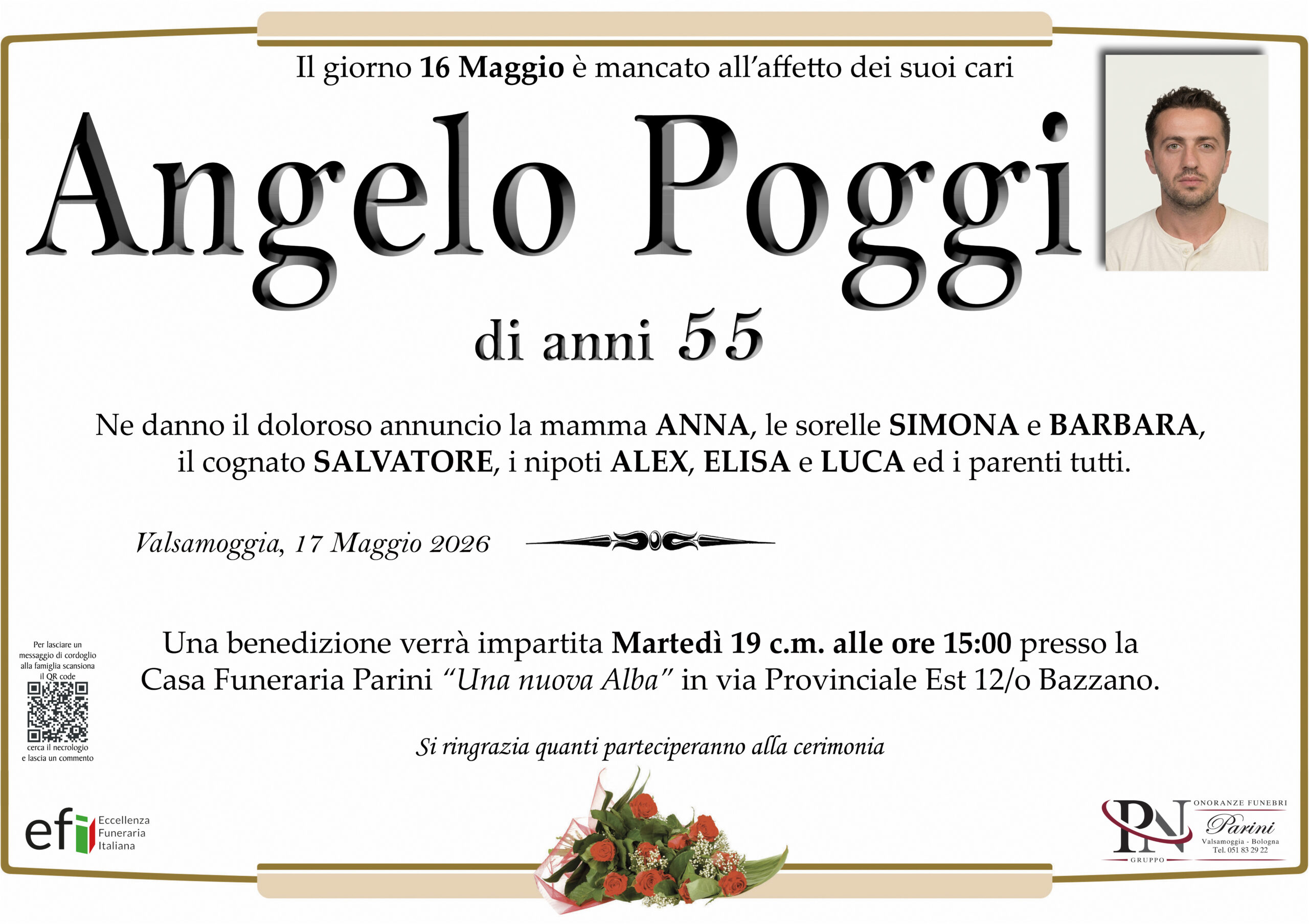Angelo Poggi – necrologio