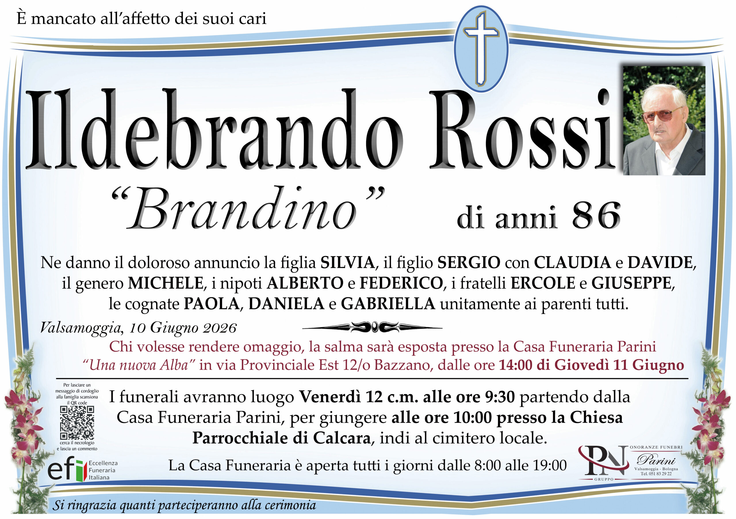 Ildebrando Rossi – necrologio