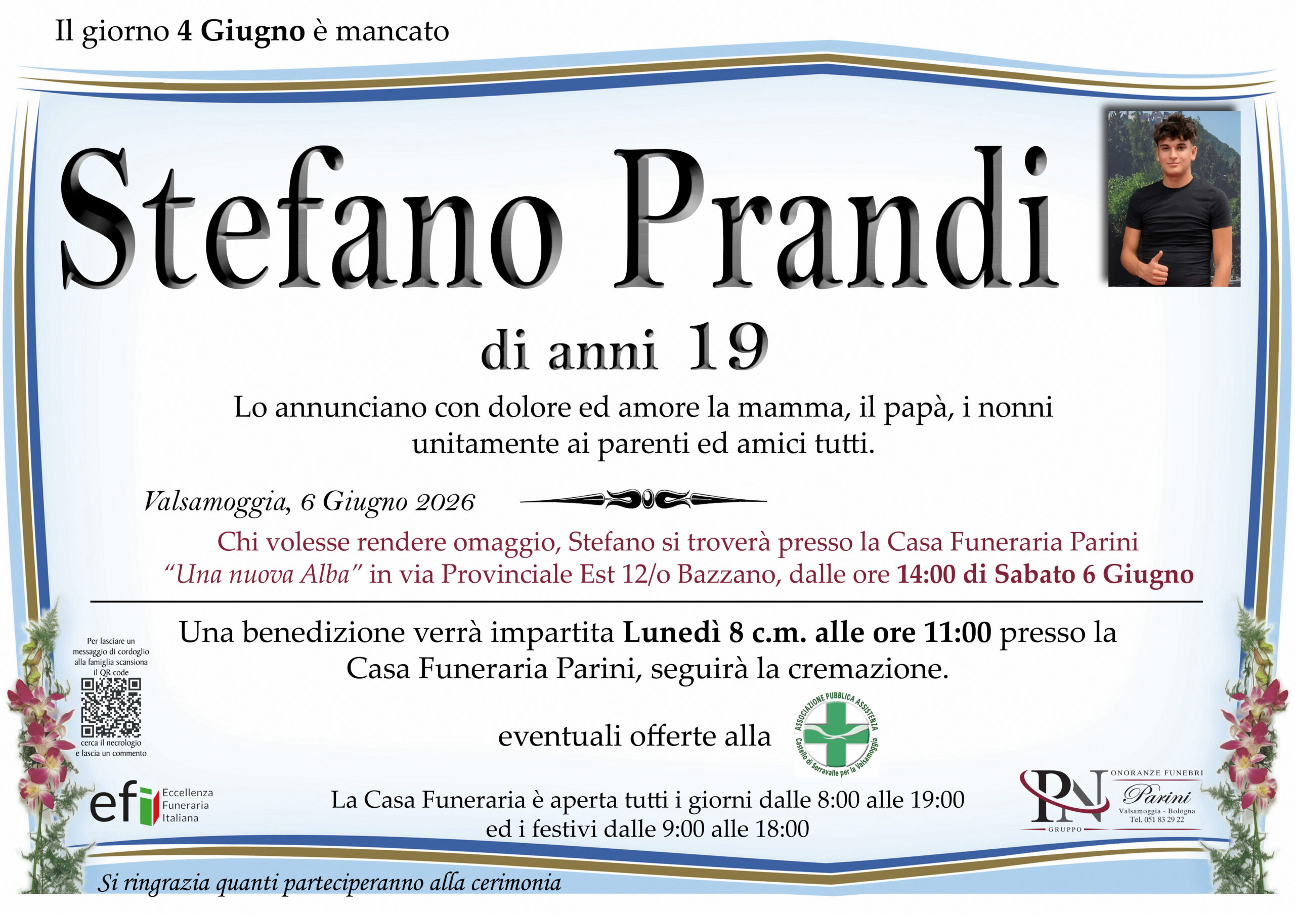 Stefano Prandi – necrologio